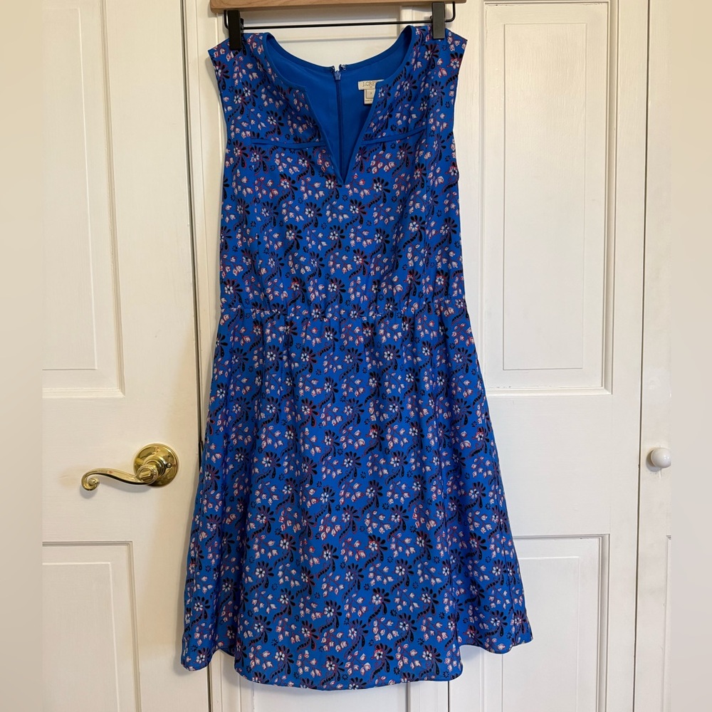 J Crew Floral Sleeveless Mini Dress